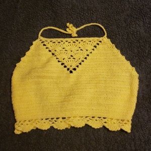Crochet halter top